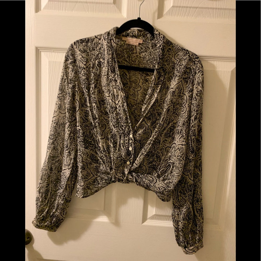 BCBG MAXAZRIA COLLECTION Black/White Top Size XXS